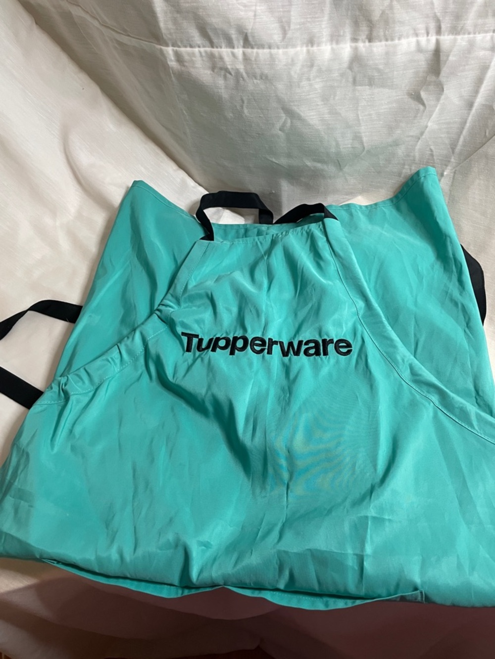 Tupperware Teal Demonstrator Apron with Black Logo